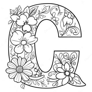 Pagini De Colorat Cu Litera Q Colorata Cu Flori 128017-61517