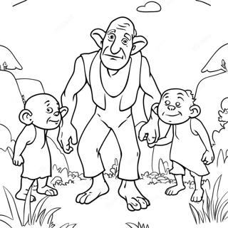 Bfg Cu Uriasi Prietenosi Pagina De Colorat 128148-61622