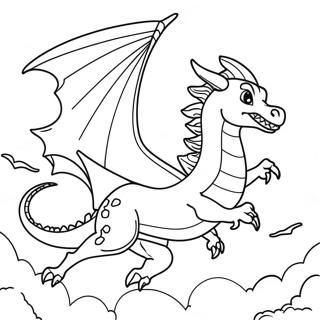 Pagini De Colorat Cu Maestrul Dragonului Majestuos In Zbor 128428-61838