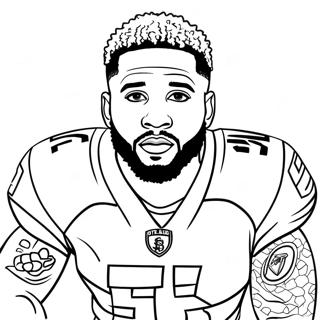 Odell Beckham Jr Desene De Colorat