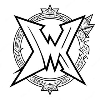 Pagini De Colorat Cu Logo Ul Indraznet Wwe 128584-61960