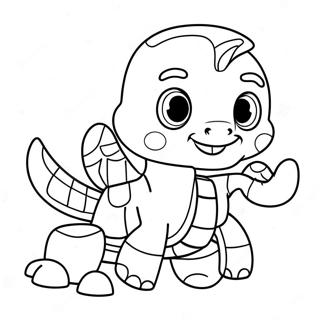 Pagina De Colorat Cu Desene Animate Dragute Cu Scorpion 128766 62098