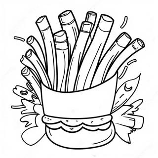 Pagini De Colorat Cu Cartofi Prajiti Picante 129125 62383