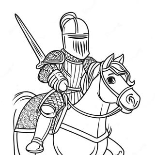 Pagini De Colorat Cu Cavalerul Regal 129151-62405