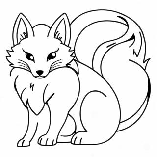 Kitsune Desene De Colorat