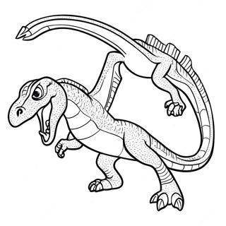 Jurassic World Regatul Căzut Indoraptor Pagini de colorat