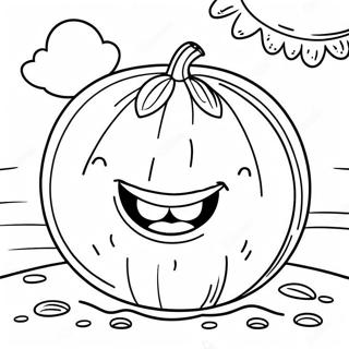 Pepene Zambitor Sub Un Cer Insorit Pagina De Colorat 129817 62926