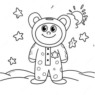 Pagini De Colorat Cu Sandman Jucaus In Pijama 129969-63040