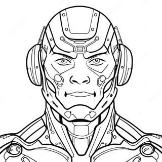 Cyborg Desene De Colorat