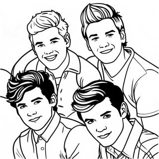 One Direction Desene De Colorat