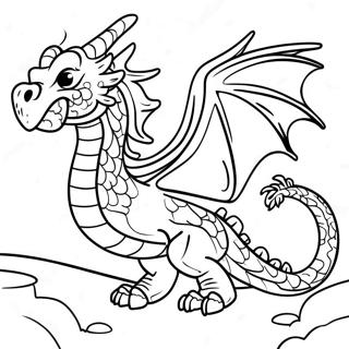 Dragon Zburator Deasupra Orasului Dragonilor Pagina De Colorat 130458-63425