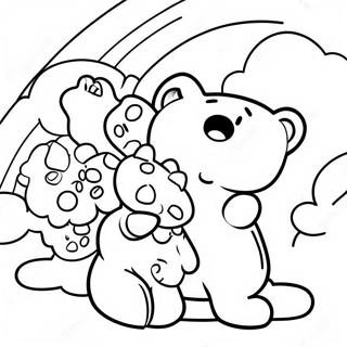 Pagina De Colorat Ursuleti De Guma In Curcubeu 130637-63559