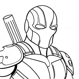 Deathstroke Desene De Colorat