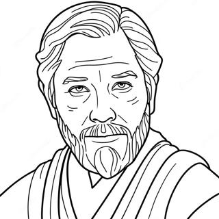 Obi Wan Kenobi Desene De Colorat