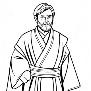 Pagini De Colorat Cu Obi Wan Kenobi In Roba De Jedi 131049-63874