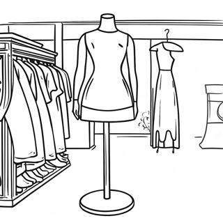 Pagini De Colorat Cu Manechin Vintage 131156 63961