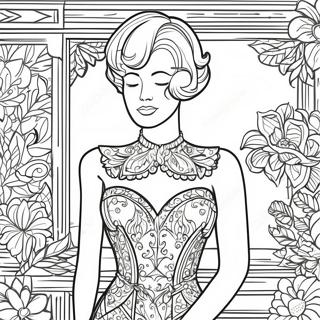 Pagini De Colorat Cu Manechin Vintage 131156 63963