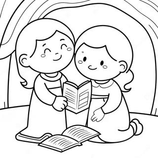 Desen De Colorat Cu Versete Biblice Adorabile 131281-64051