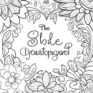Desen De Colorat Cu Versete Biblice Incantatoare 131284-64062