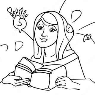 Desen De Colorat Cu Versete Biblice Incantatoare 131284-64063