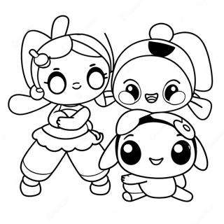 Pagina De Colorat Cu Pucca Draguta Si Prietenii 131434-64172