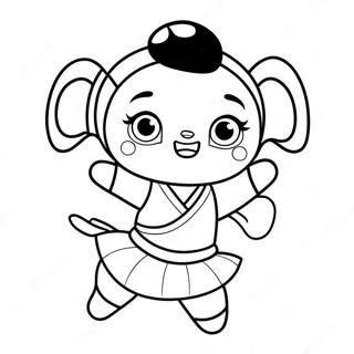 Pagina De Colorat Cu Pucca Jucausa Si Garu 131436-64179