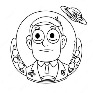 Pagini De Colorat Cu American Dad In Spatiu 131488-64218