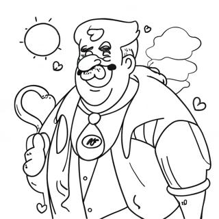 Pagina De Colorat Super Tata Amuzant 131566-64280