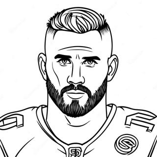 Travis Kelce Desene De Colorat