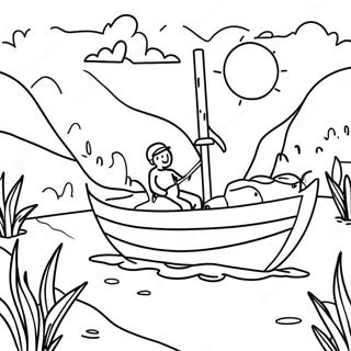 Pagini De Colorat Cu Aventura Insorita La Rau 131799 64461