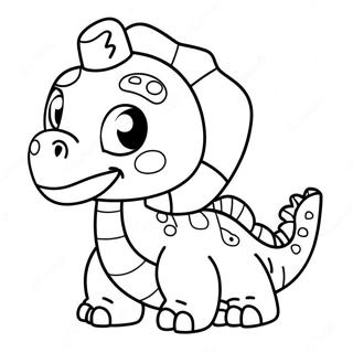 Pagina De Colorat Cu Dinozaur Bebelus Dragut 132182-64762