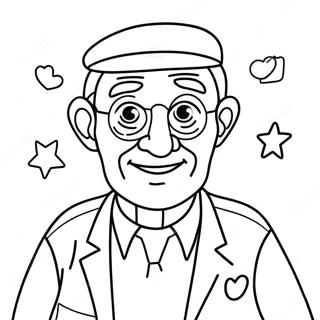 Pagini De Colorat Cu Bunicul De Ziua Tatalui Fericit Si Amuzant 132308-64852