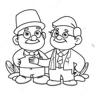 Pagini De Colorat Cu Bunicul De Ziua Tatalui Fericit Si Dragut 132309-64854