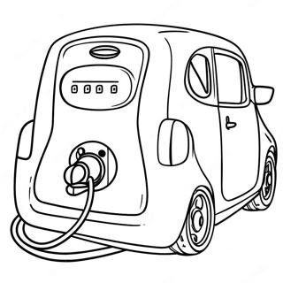 Pagina De Colorat Cu Chargers Electrice Desene De Colorat