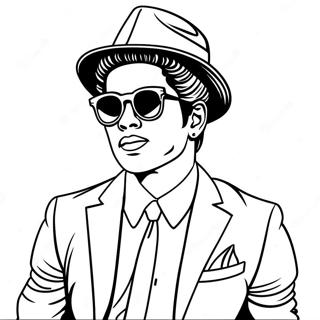 Bruno Mars Pagini de colorat
