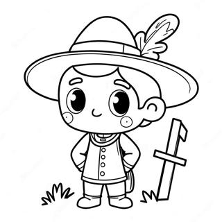 Pagini De Colorat Cu Baiatul Pelerin Dragut 132850-65280