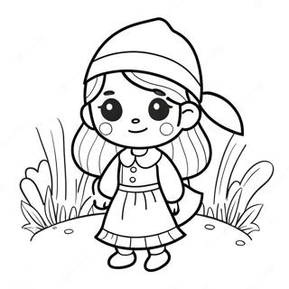 Pagini De Colorat Cu Fetita Draguta Pelerin 132851-65284