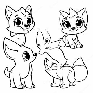 Pagini De Colorat Cu Animale De Companie Jucause Din Animal Jam 132901-65317