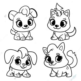 Pagini De Colorat Cu Animale De Companie Jucause Din Animal Jam 132901-65319