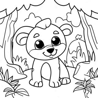 Pagini De Colorat Cu Scena Din Jungla Animal Jam 132902-65323