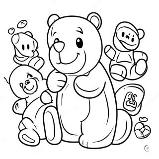 Pagini De Colorat Cu Ursuleți De Gumă Desene De Colorat
