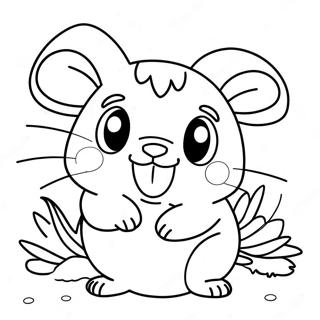 Hamtaro Desene De Colorat