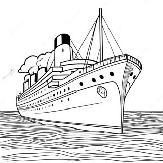 Pagina De Colorat Linia Oceanica Britannic Detaliata 133055-65433