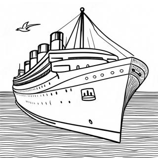 Pagina De Colorat Linia Oceanica Britannic Detaliata 133055-65434