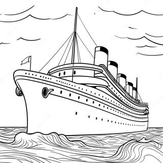 Pagina De Colorat Linia Oceanica Britannic Detaliata 133055-65436