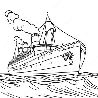 Pagina De Colorat Britannic In Mari Furtunoase 133056-65440