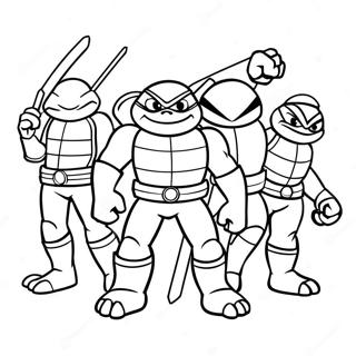 Renașterea Tmnt Desene De Colorat