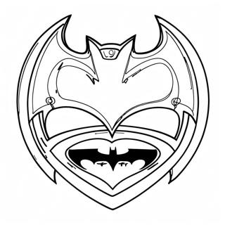 Logo Batman Desene De Colorat