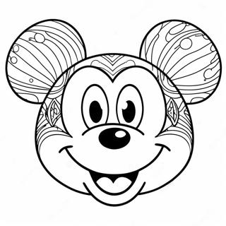 Fața Lui Micky Mouse Desene De Colorat