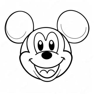 Pagini De Colorat Cu Fata Lui Mickey Mouse Zambitor 133621 65872